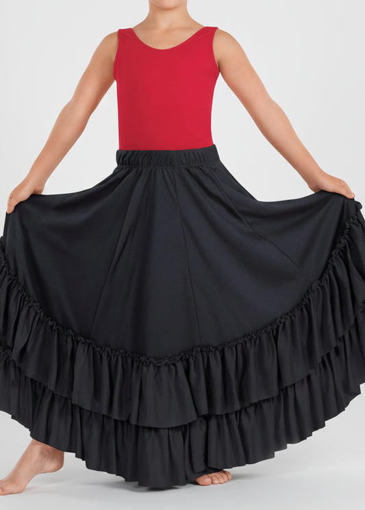 Double Ruffle Flamenco Skirt