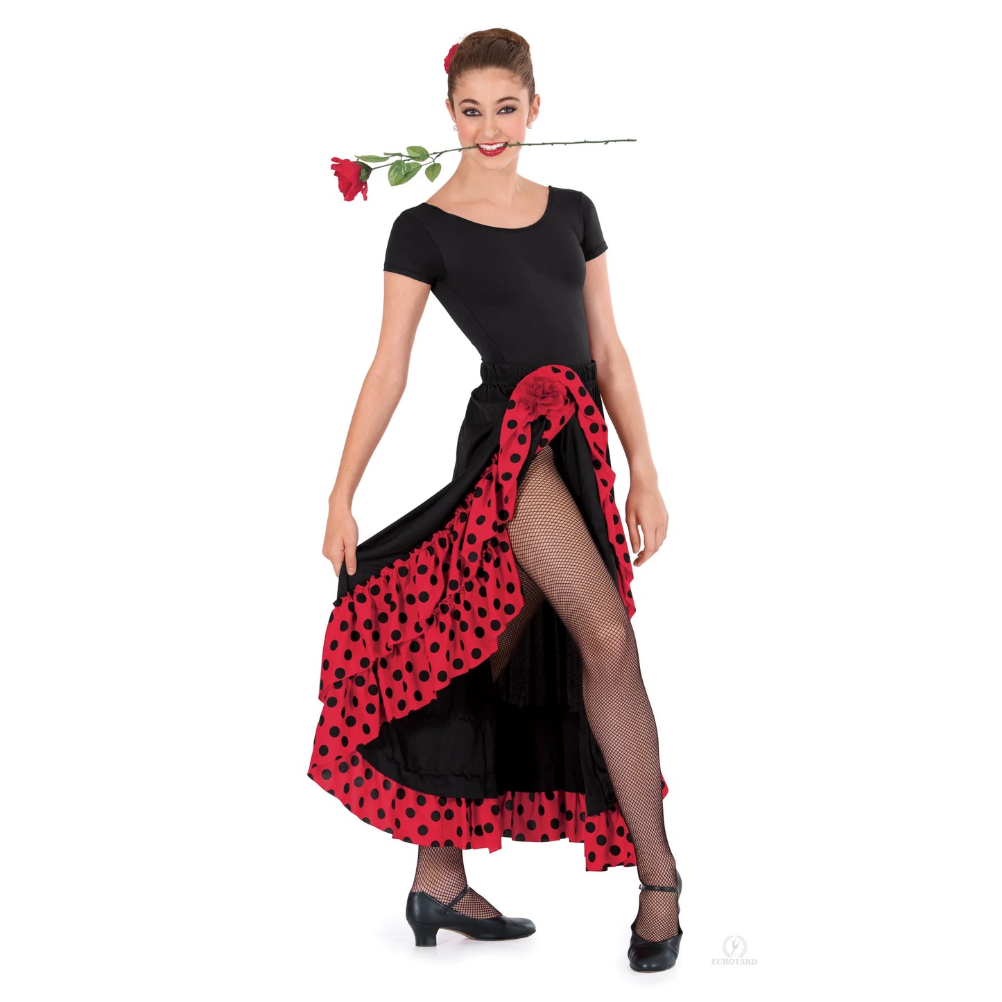 Flamenco Skirt W/Dotted Ruffle