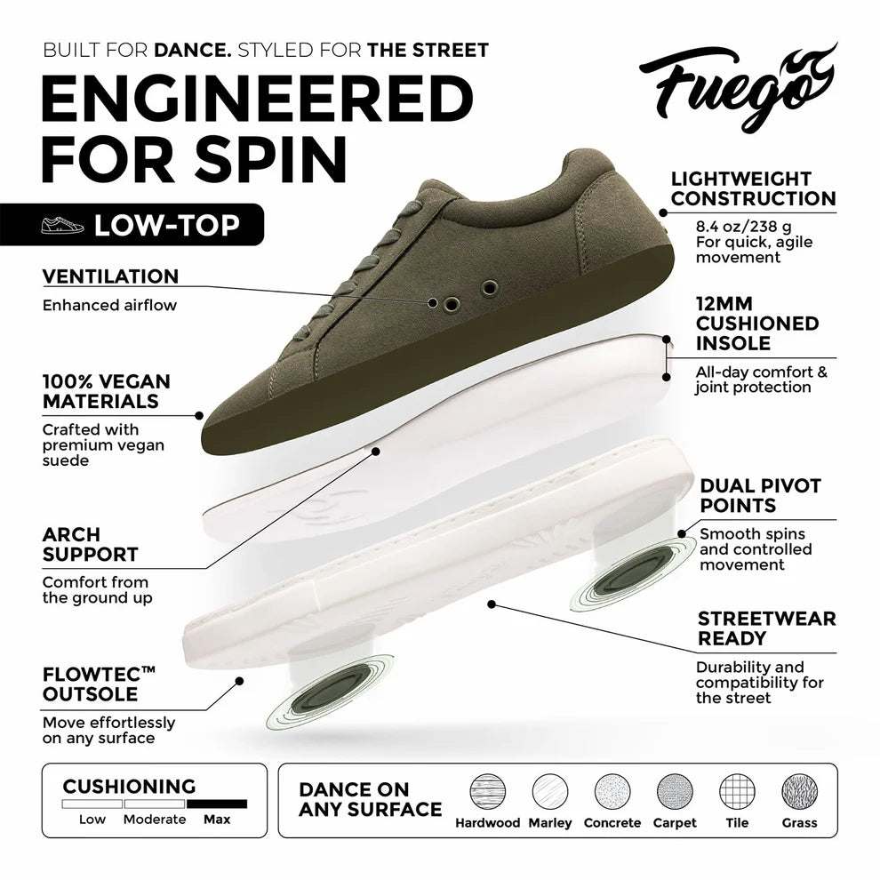 Fuego Pine Green Dance Sneaker